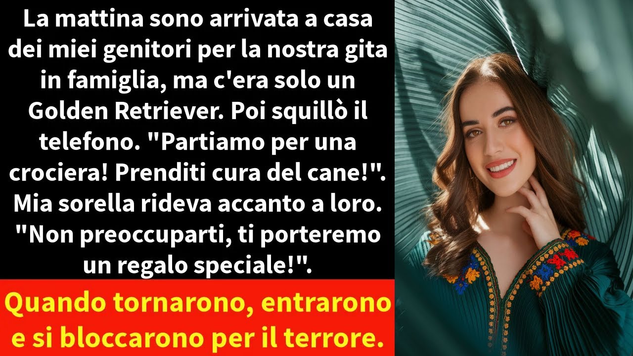 La mattina sono arrivata a casa dei miei genitori per la nostra gita in famiglia, ma c'era solo un