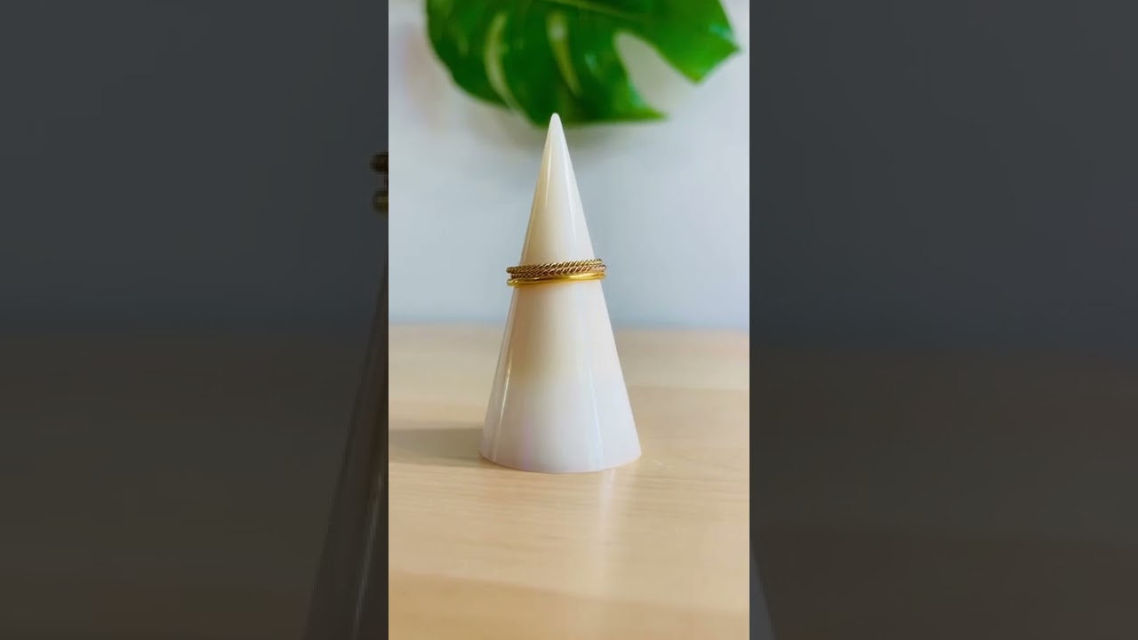 ring cone display made from breastmilk