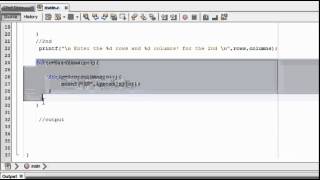 Intermediate C Tutorial 17 Adding two matrix