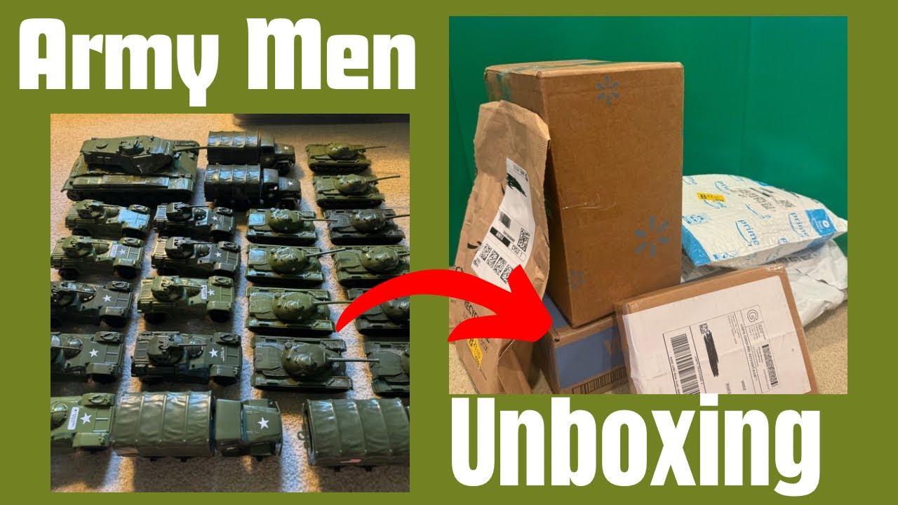 Unboxing Plastic Army Men 6 Boxes | 15+ Tanks 100+ Soldiers And More ...