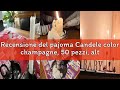 Recensione del pajoma Candele color champagne, 50 pezzi, altezza 25 cm, durata circa 7 ore