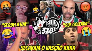  Reactions From Rivals And Flamengo Fans Rooting Away With Vasco  React To Vasco 3x0 Olimpia Le