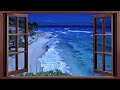Sleep With Window Open to The Ocean - Deep Sleeping With Relaxing Ocean Sounds