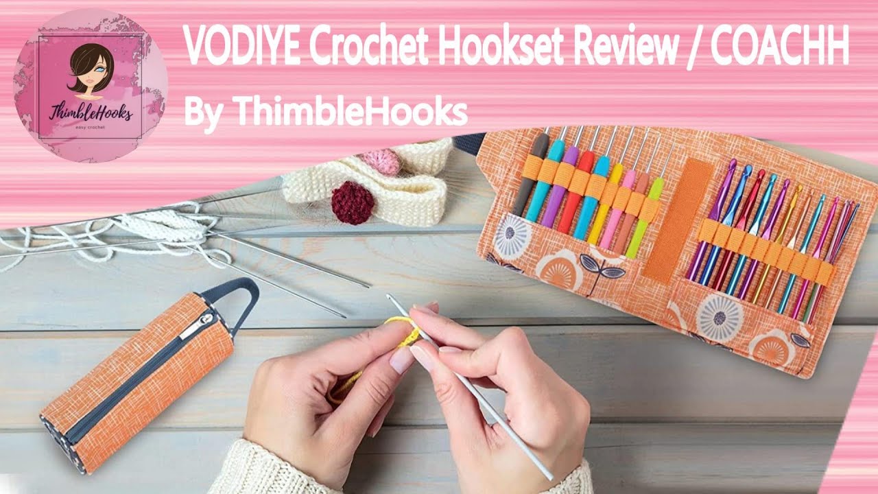  Vodiye 26Pcs Crochet Hooks - Ergonomic Soft Grip Crochet Hook  Set for Ultimate Comfort and Control with Stitch Markers - Ideal for  Beginners and Experienced Crochet Hook Lovers