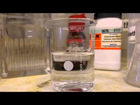 Marangoni effect with diethyl ether in water