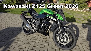 Kawasaki Z125 Green Model 2026 Walkaround 4K Video