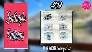 #9 | 6 Easy Zentangle Patterns | Zentangle inspired | How to draw | drawing , doodle pattern
