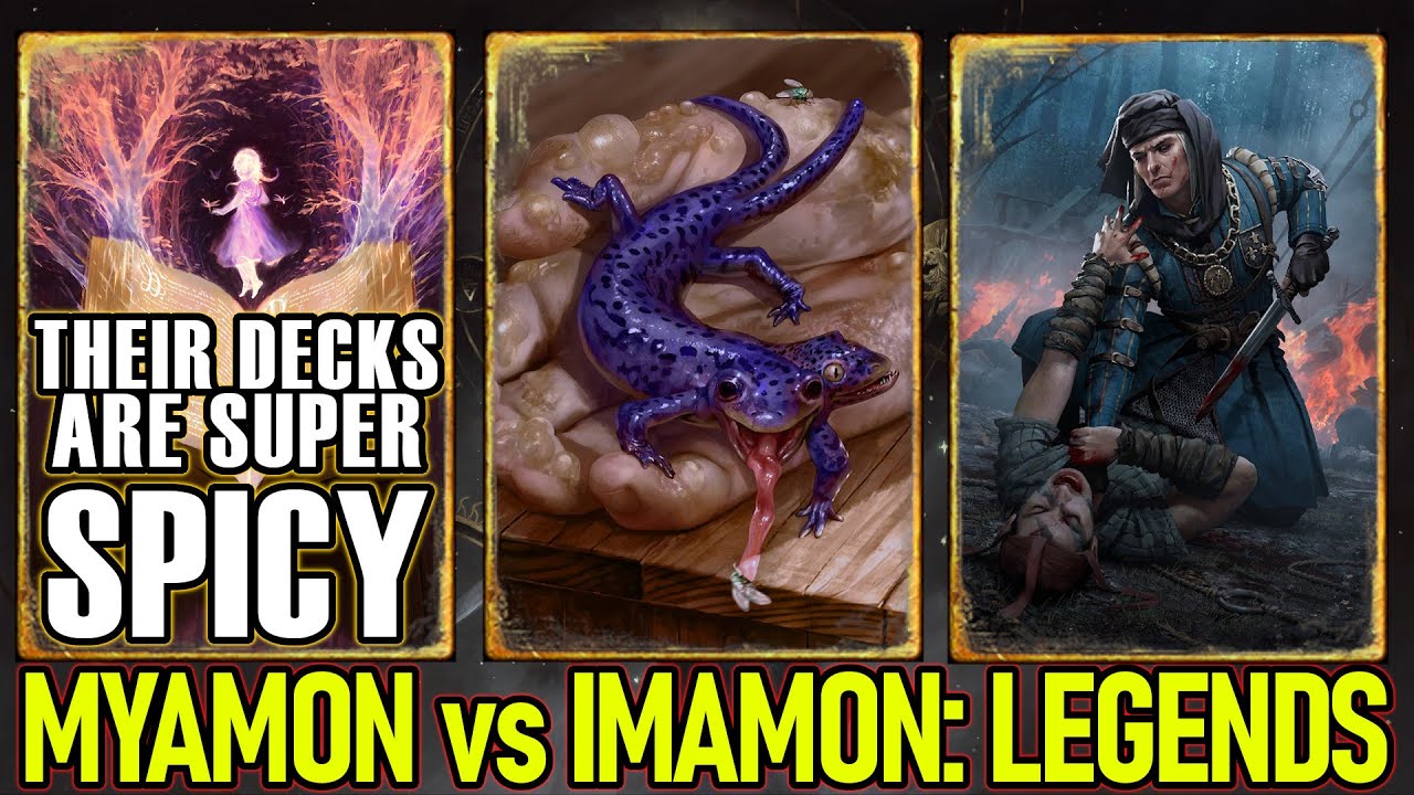 GWENT | DOUBLE SALAMANDER and other EPIC DECKS IN A LEGENDARY GWENT SHOWMATCH