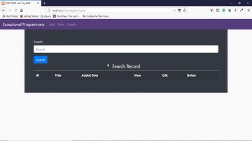 11 Search Data into Database | TinyMCE wysiwyg editor | PHP, Bootstrap & MySQL CRUD in Hindi/Urdu