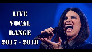 Laura Pausini - Live Vocal Range - 2017/2018