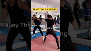 Muay Thai VS Boxing 🥊💀 #muaythai #boxing #kickboxing #training #usa