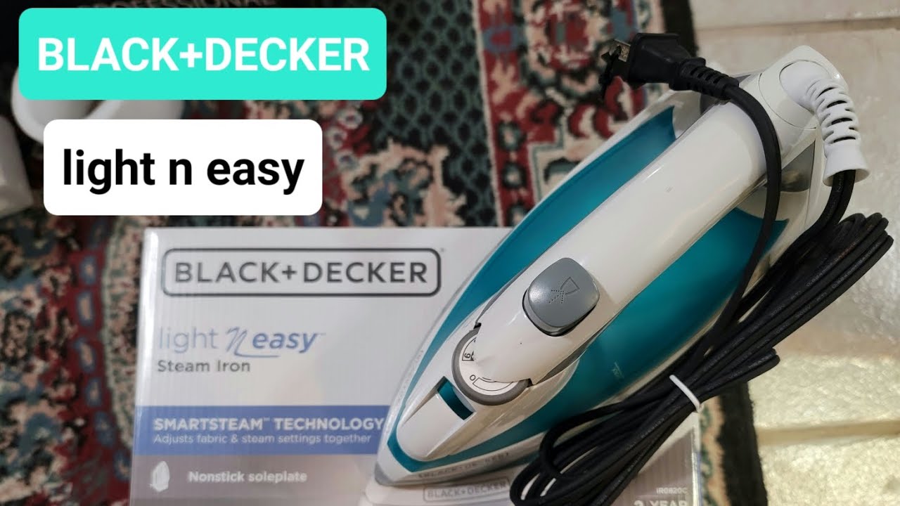 BLACK+DECKER . light n easy Stream Iron . MODEL IR0820C Unboxing