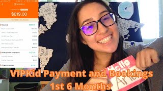 VIPKid Payment and Bookings - 1st 6 months, 2020 New Payment Structure