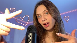ASMR/ Fast triggers with random pink objects (Mouth sounds, hand sounds, visuals, tapping, brushing)