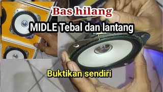 How to remove bass from 4inch middle speakers so they are thick and loud without a crossover