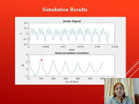 AutoCorrelation of a Speech Signal - YouTube