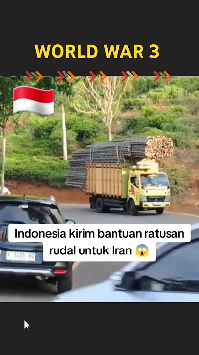 Indonesia sends hundreds of missiles to Iran #truck #funny