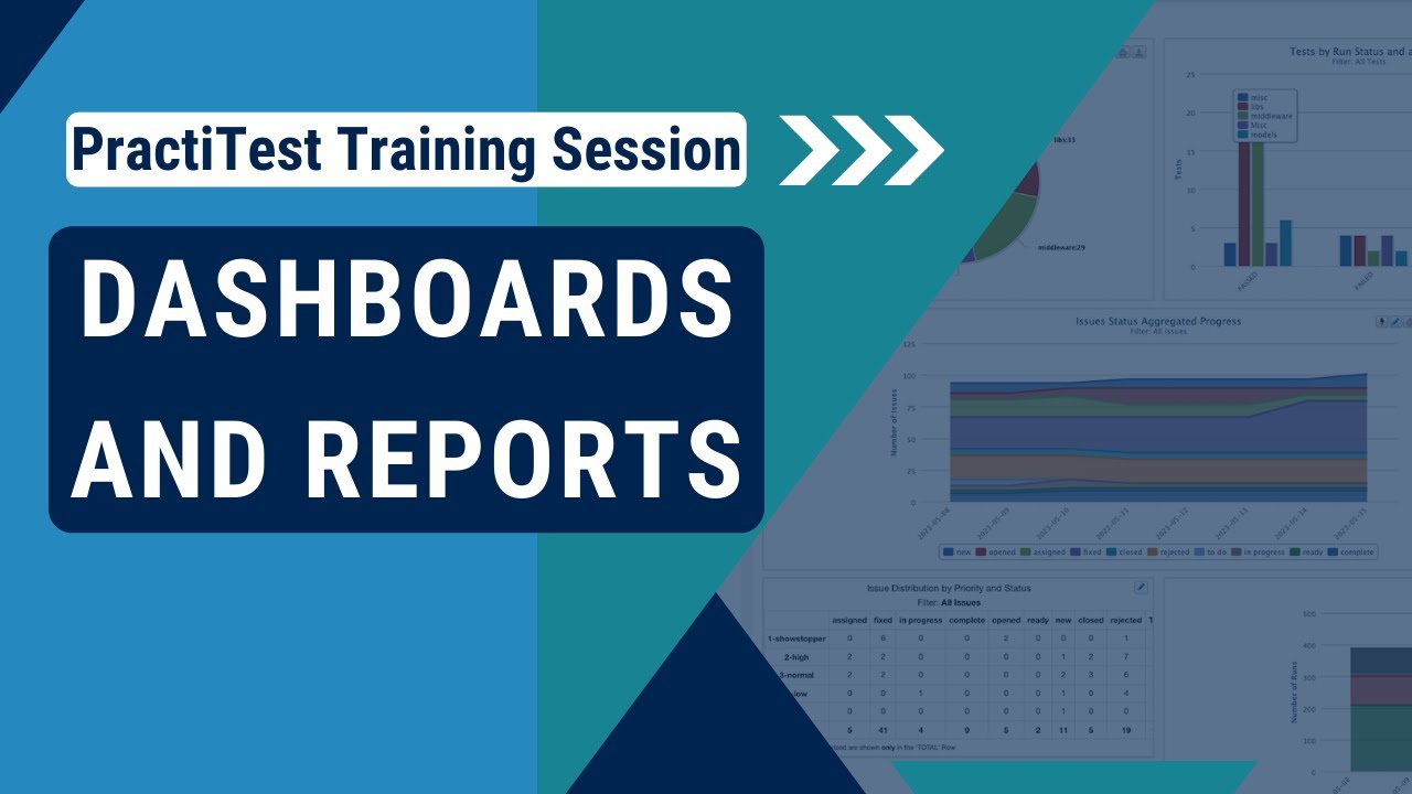 Dashboards and Reports | PractiTest Special Live Training