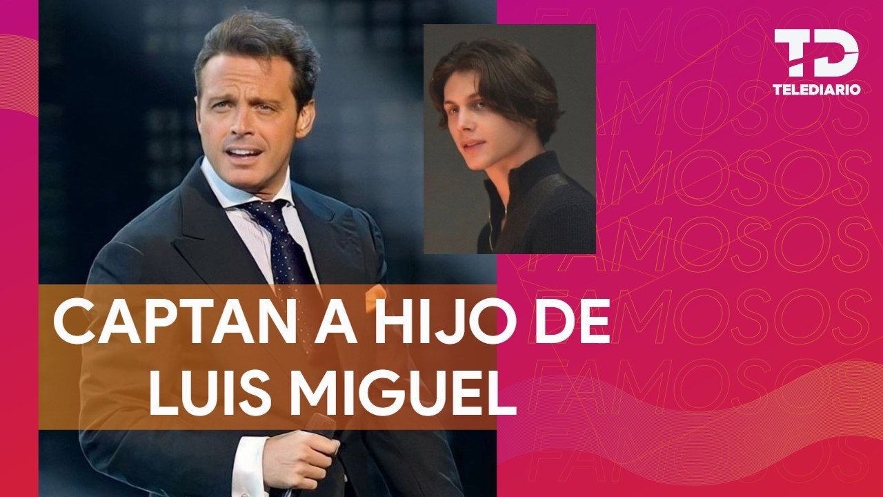 Captan a hijo de Luis Miguel y sorprende gran parecido con él