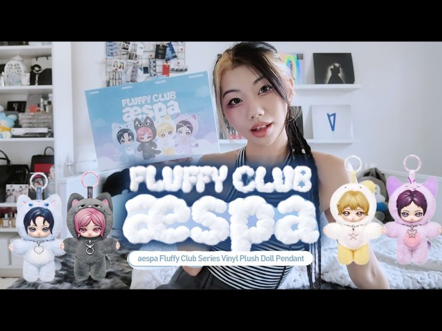 aespa x Pop Mart Fluffy Club Unboxing 💖 | K-Pop Blind Box - YouTube