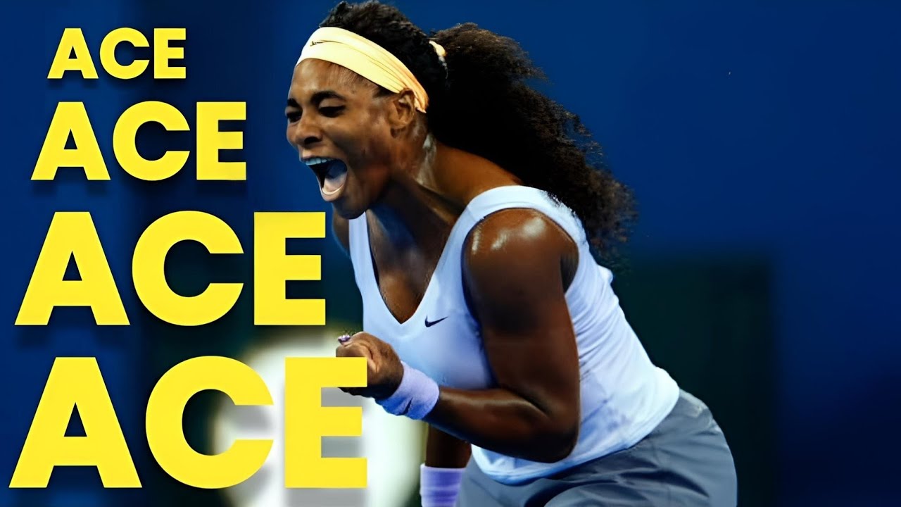 Serena Williams Blasts Many Aces In A Single Game | SERENA WILLIAMS FANS