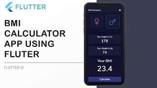 Flutter BMI Calculator Application - Speed Code screenshot 1