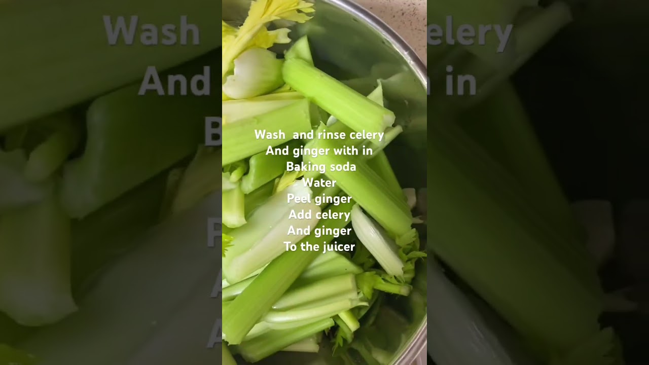 Приготовьте сок из сельдерея и имбиря, выпейте утром натощак, и потом скажете мне спасибо! 