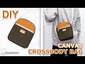 DIY CANVAS CrossBody BAG | Cute Handbag Sewing Pattern & Tutorial [sewingtimes]