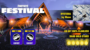 Fortnite Festival: Hysteria by Muse Co-op Guitar/Bass X 100% Flawless