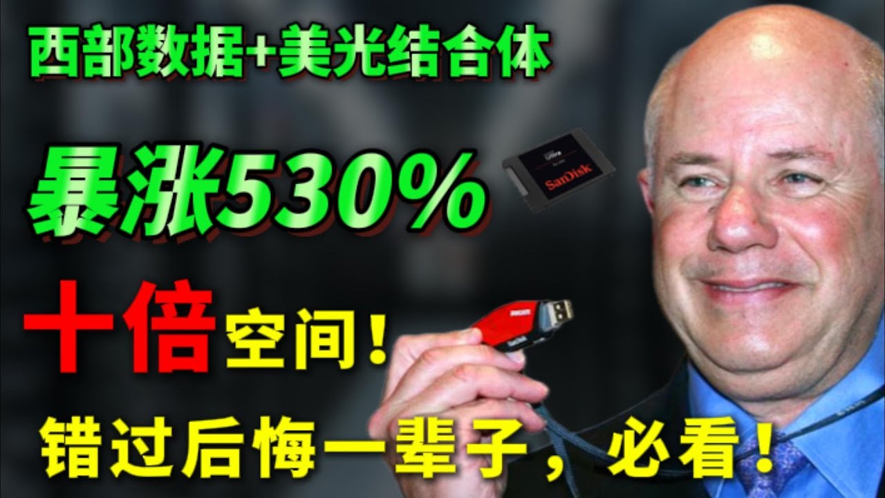 闪迪逆势上涨！三年十倍之路开启? 消失十年、重生归来的 AI 推理底层黑马,不看后悔一辈子！SNDK CRWV、NEBIUS、IREN、APLD #美股 #纳斯达克