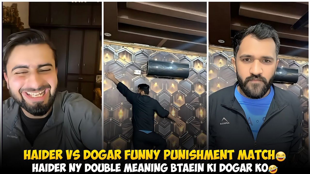 Haider Vs Dogar Funny Punishment Match | Haider Ny Dogar Ko Double Meaning Btaein Ki 