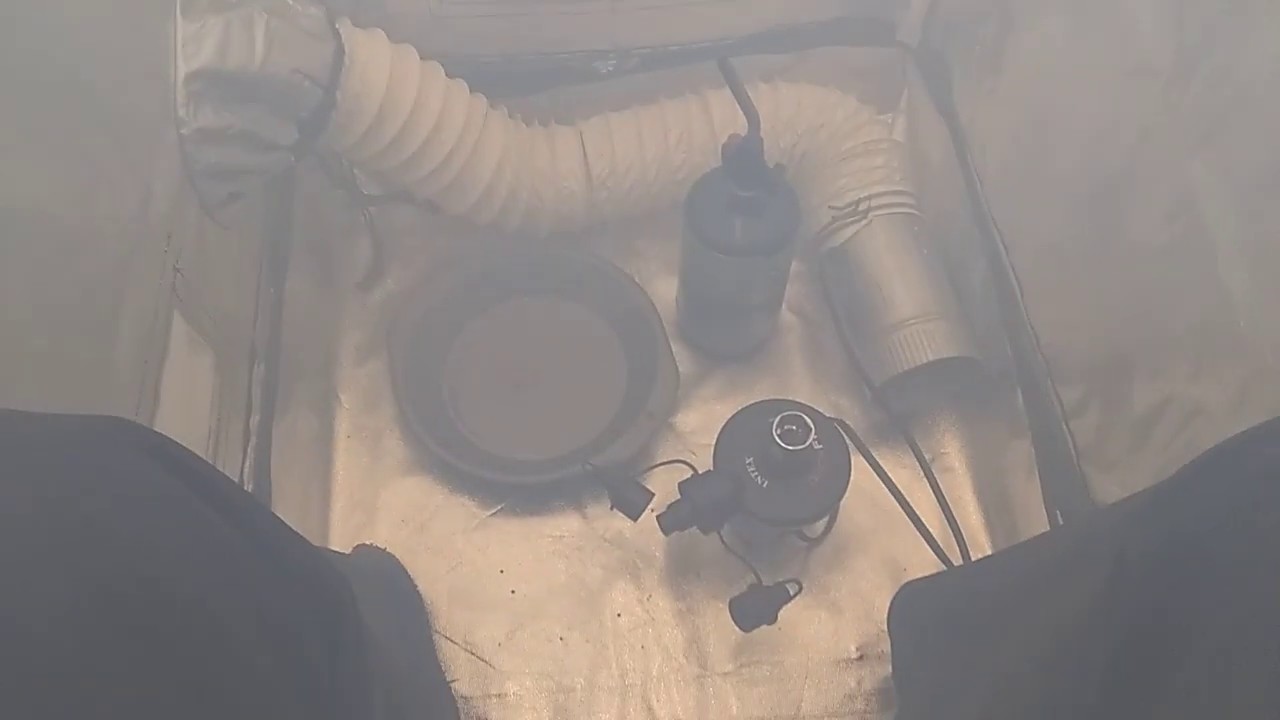 First Person Toker. Hot box in a box/growtent