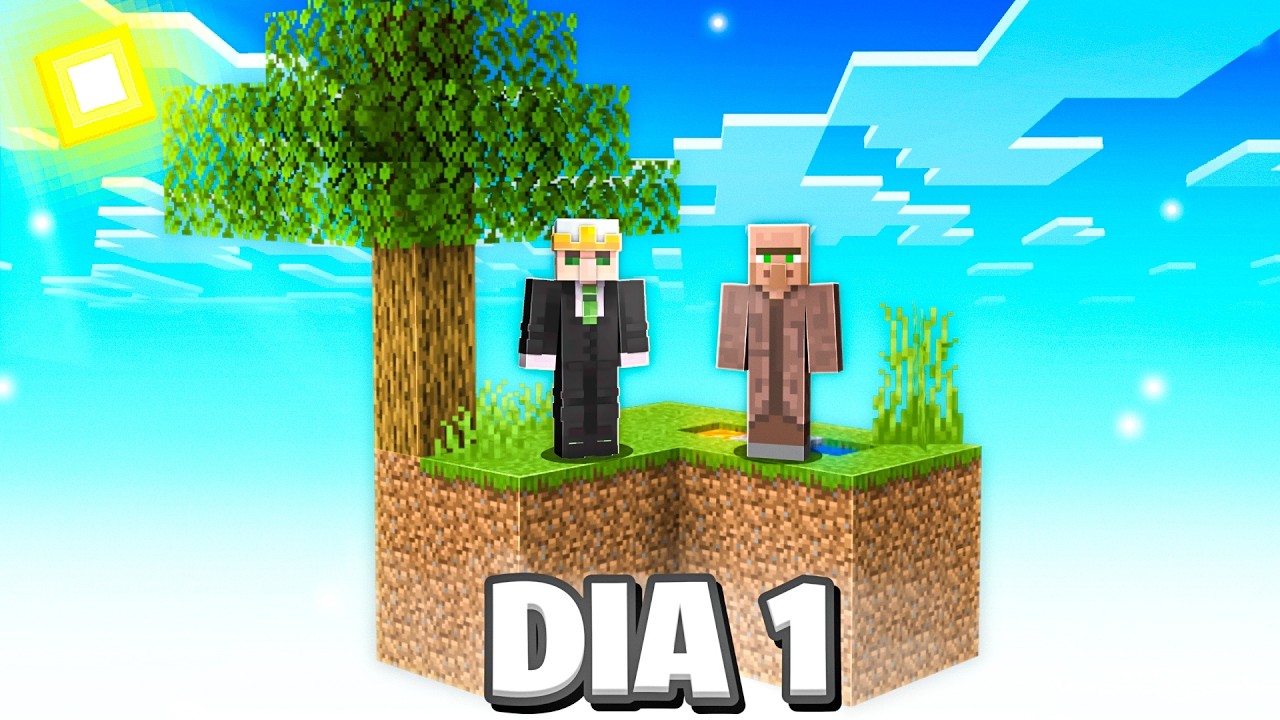 SOBREVIVI 100 DIAS en este SKYBLOCK GRINGO