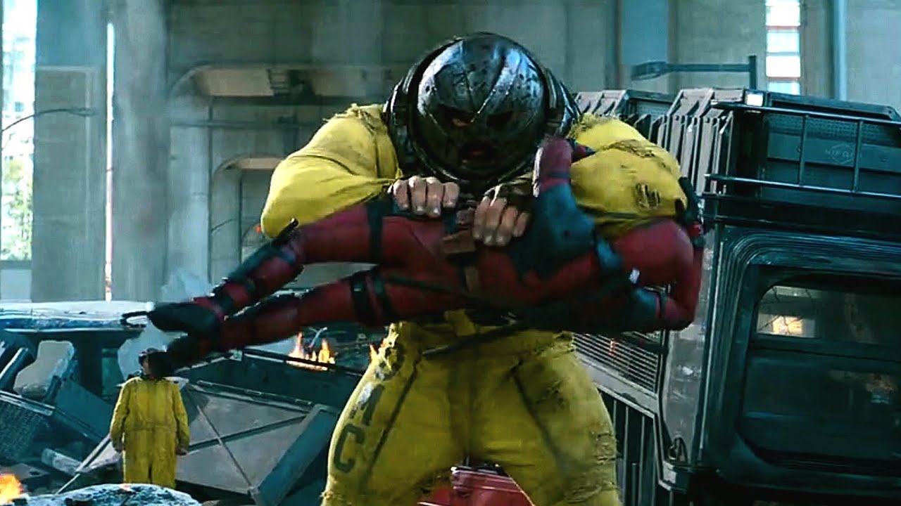 Brutal Fight : Juggernaut Destroys Deadpool's Body - YouTube