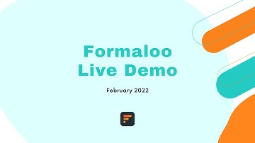 Formaloo Live Demo February 2022   The newest features in Formaloo
