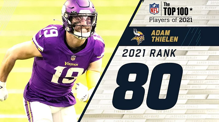 #80 Adam Thielen  (WR, Vikings) | Top 100 Players ...