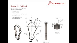 Famous Solidworks CSWA Exam Practice | PART MODELLING | Section H - 2 Net Worth