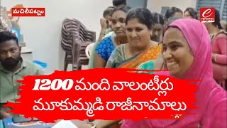 Breaking news| 1200 మంది వాలంటీర్లు మూకుమ్మడి రాజీనామాలు| e paper telugu