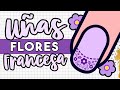 ¡SENCILLA Y DELICADA! · UÑAS FLORES FRANCESAS