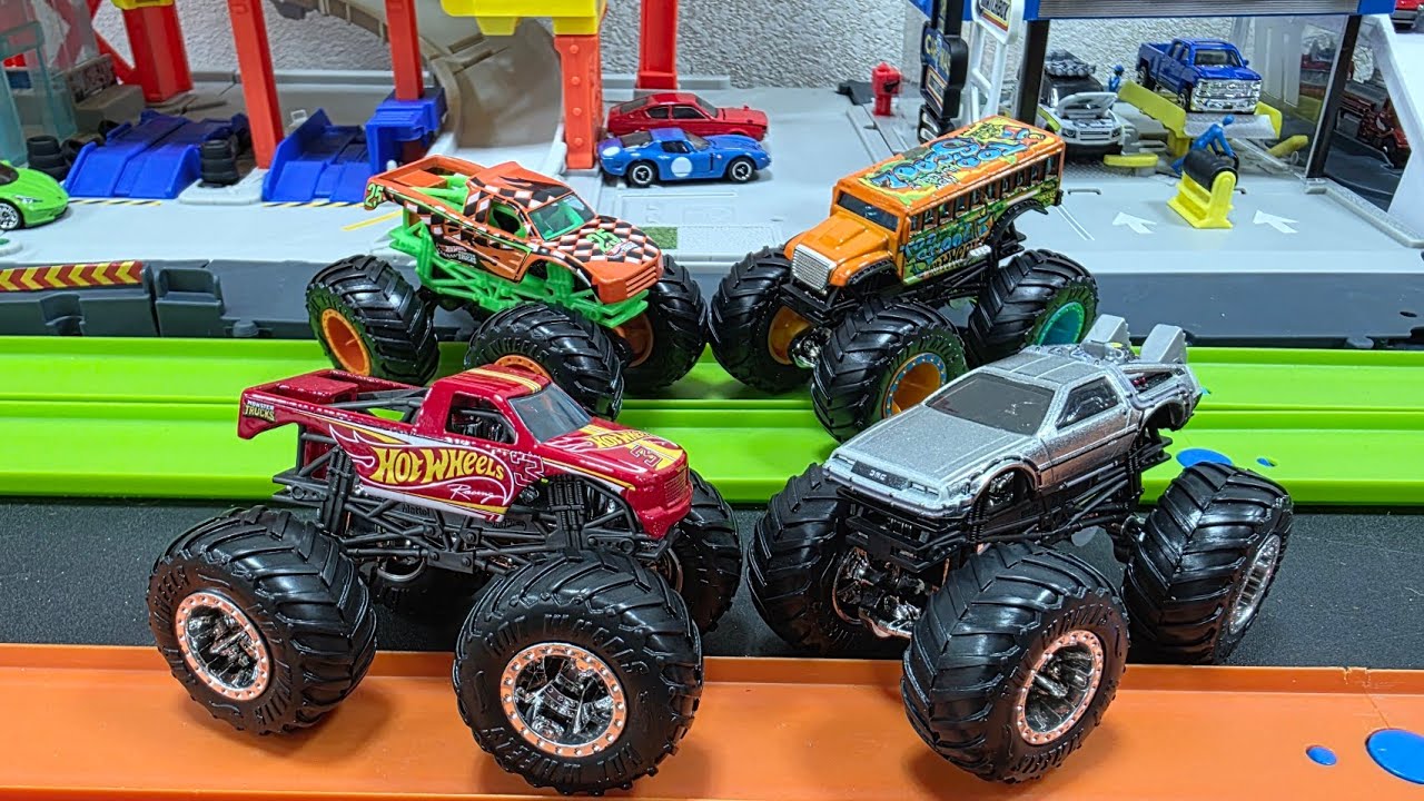 Грузовик, с которого все началось, возвращается! Hot Wheels Racing V, Podium Crasher V, Too Cool ...