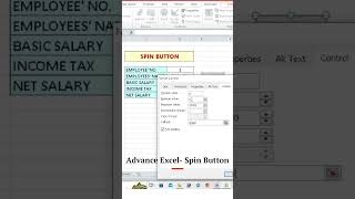 🔥Excel Unleashed: Mastering the Spin Button Feature! Advanced Tips #shorts #msexcel #tipsandtricks