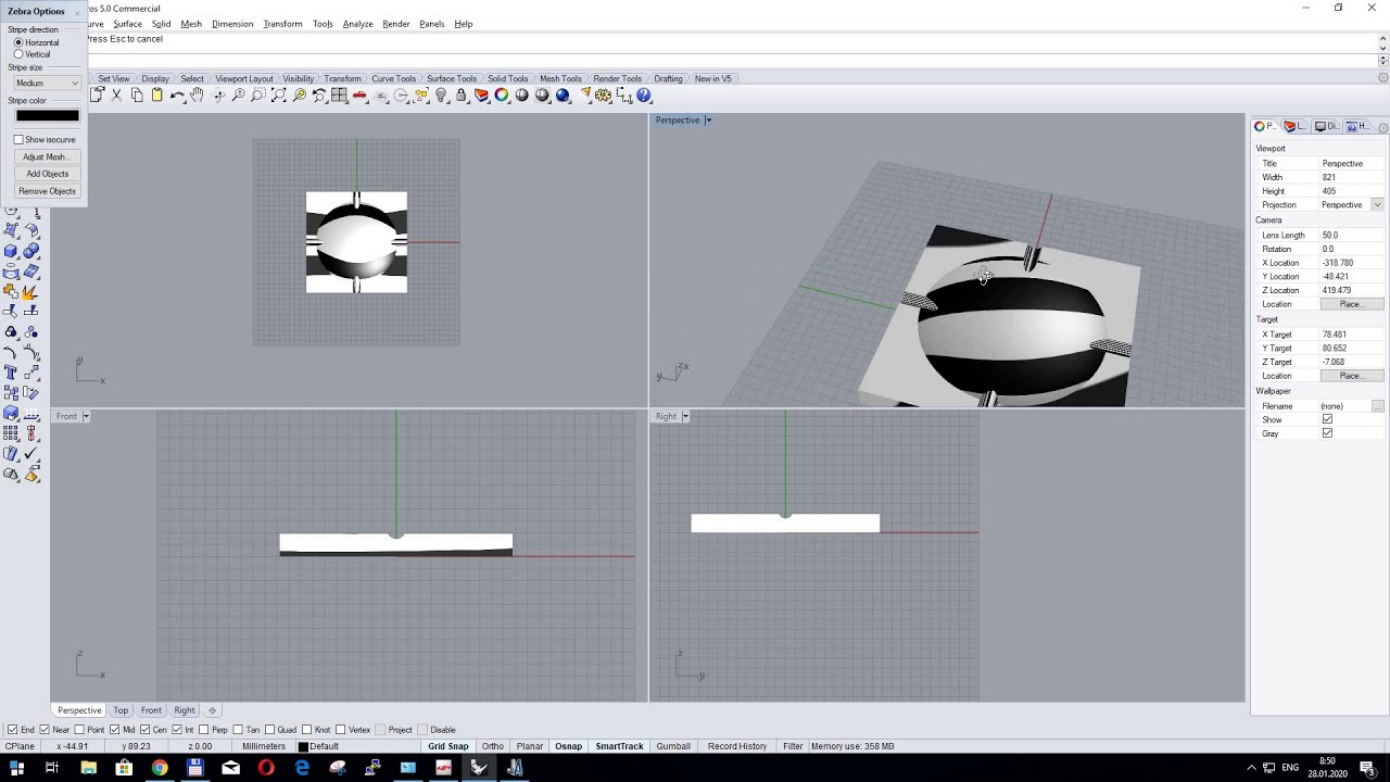 "Simple Ashtray" Rhinoceros 3d + ArtCam + G-codes