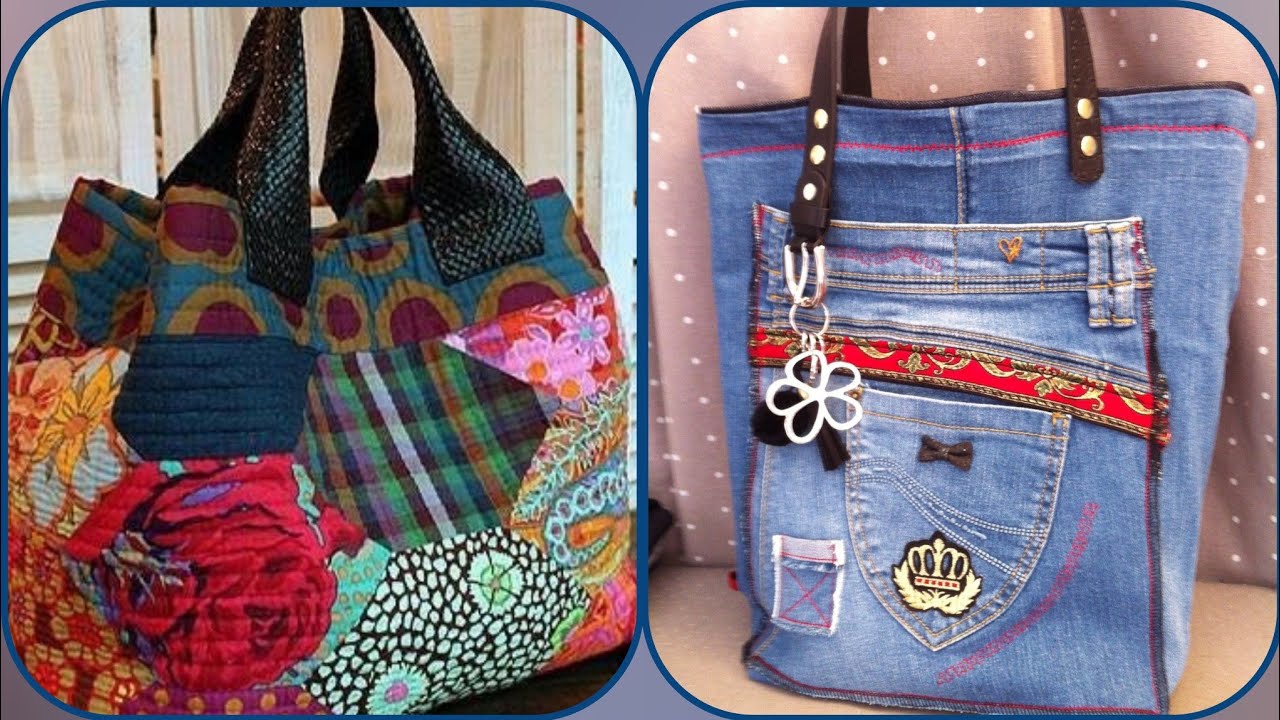 most unique and special amazing craft bag ideas for girls denim jeans bag ideas