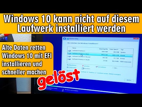 Video: Wie werde ich eine gesunde EFI-Systempartition los?