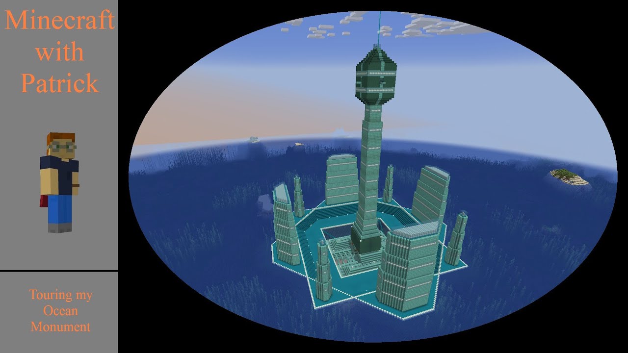 Touring My Minecraft Ocean Monument - YouTube