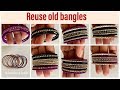 How to reuse old bangles || DIY with silk thread ||JA Jewelry &amp; Crafts