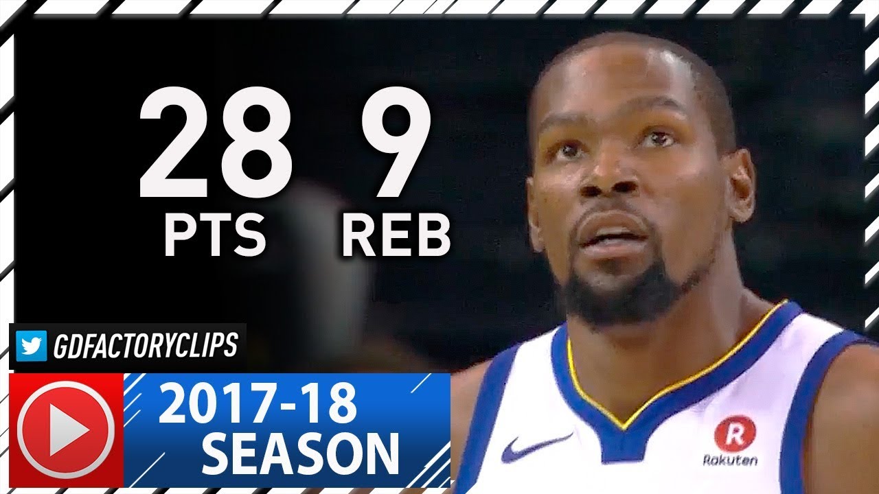 Kevin Durant Full Highlights vs Trail Blazers (2017.12.11) 28 Pts, 9