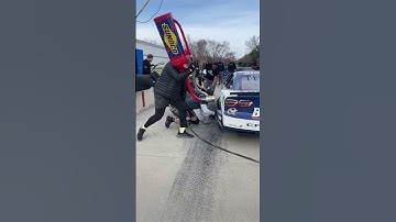 We call him “Jersey Mike” and he’s practicing to pit his first cup race. #pitstop #NASCAR #pitcrew
