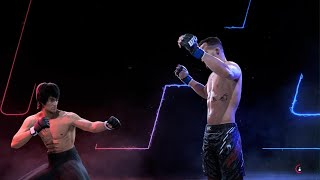 Bruce Lee vs. Justin Gaethje Kumite Fight / Stand up only (Simulation on PS5 | UFC 5)