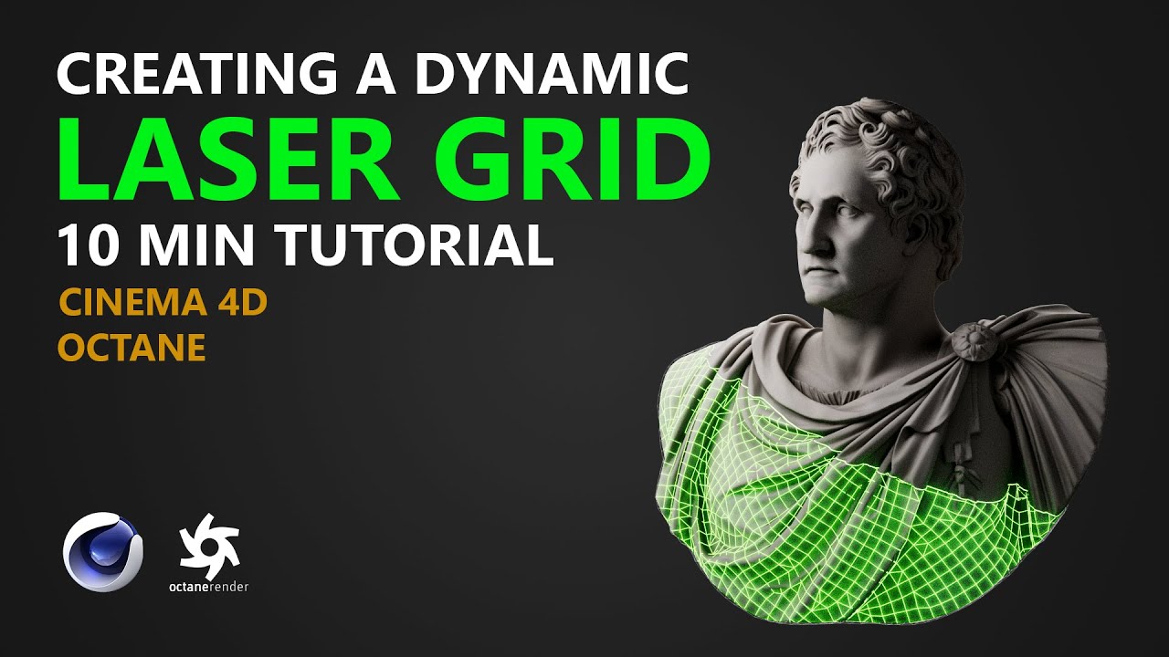 Cinema 4D Tutorial - Create Dynamic Laser Grid in 10 Min - YouTube